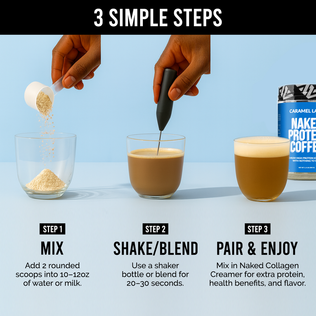 Caramel Latte Protein Iced Coffee - Caramel Latte, Minimal Ingredient Health Support