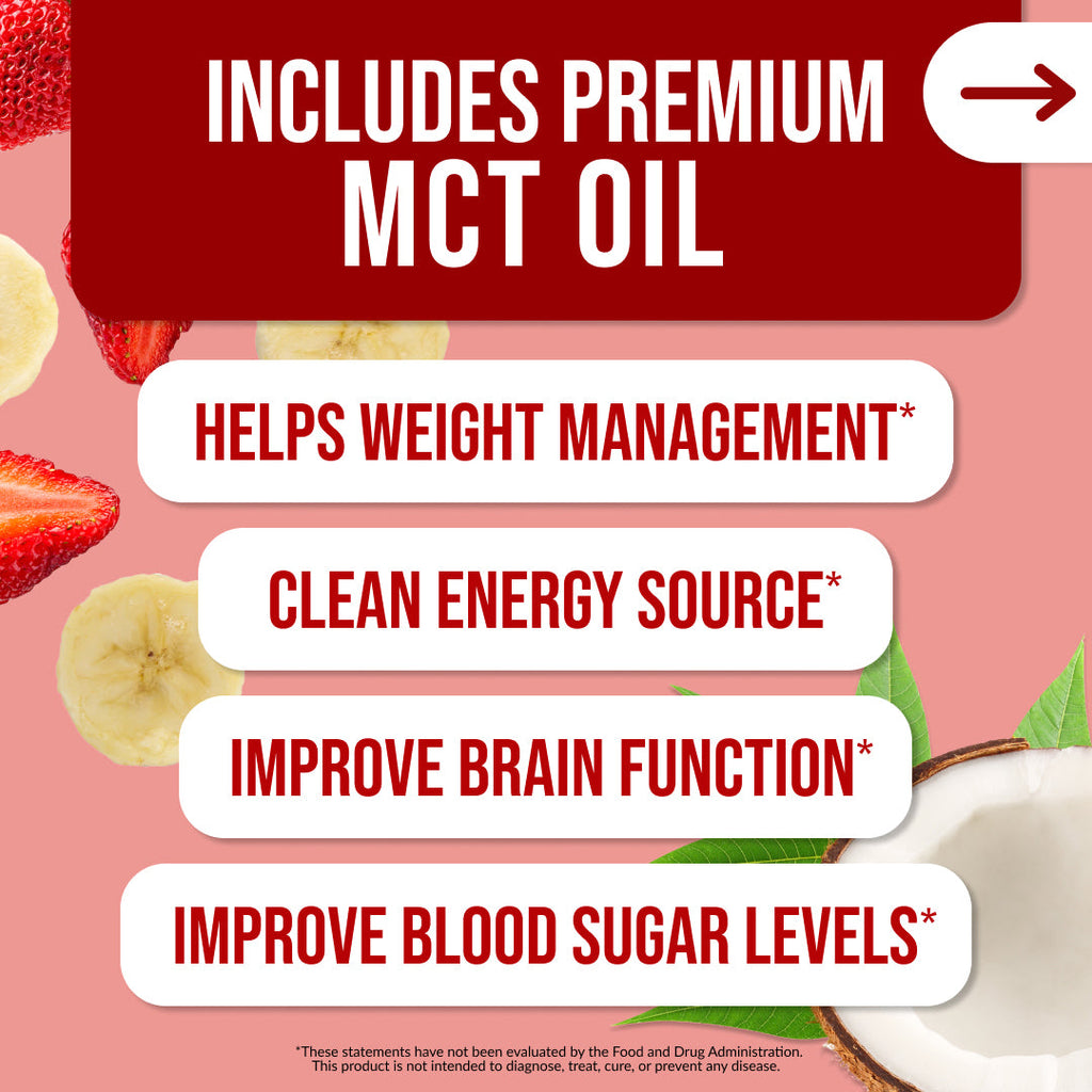 Strawberry Banana Protein Shake - Strawberry Banana, Minimal Ingredient Health Support