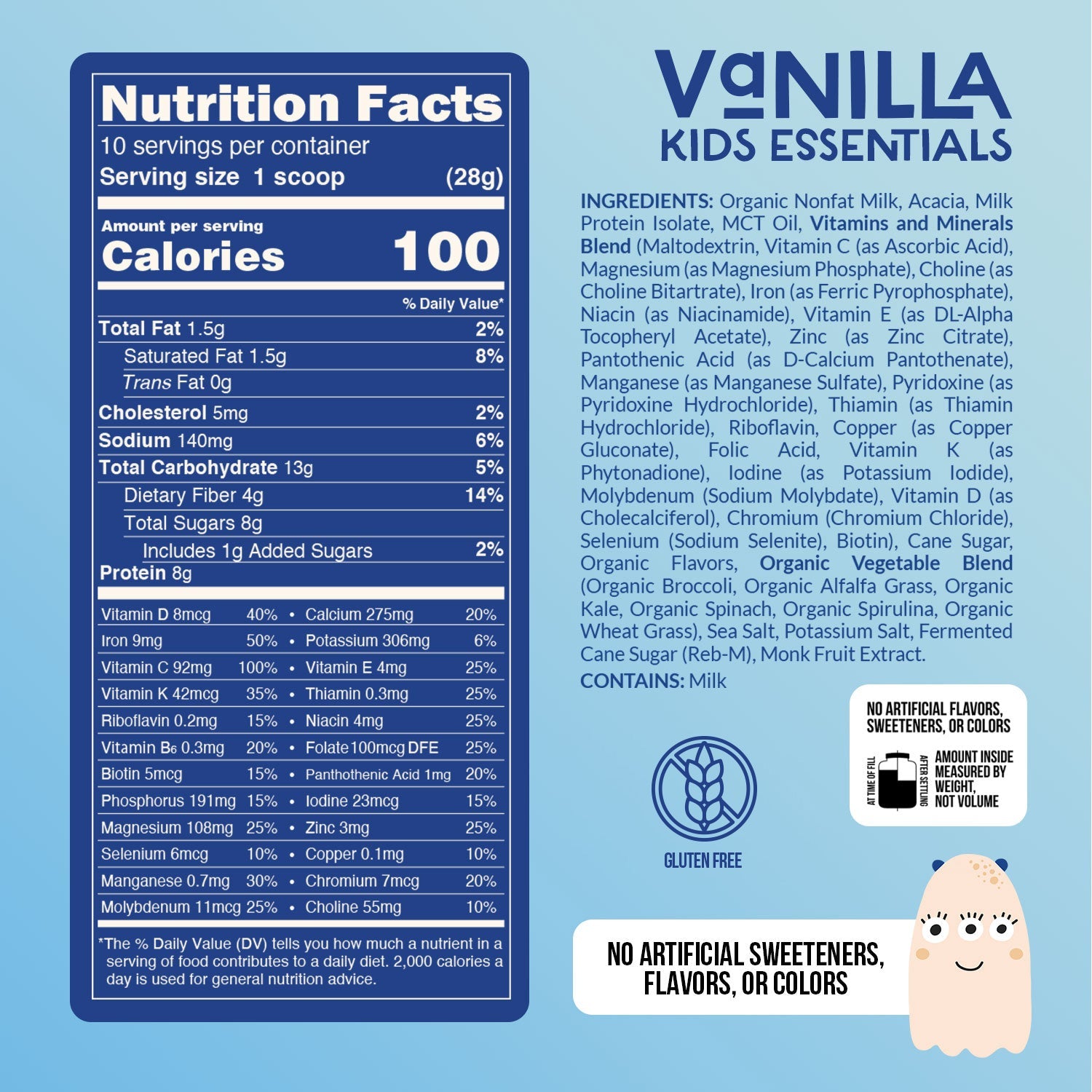 Kid's Nutrition Shake, Minimal Ingredient Health Support