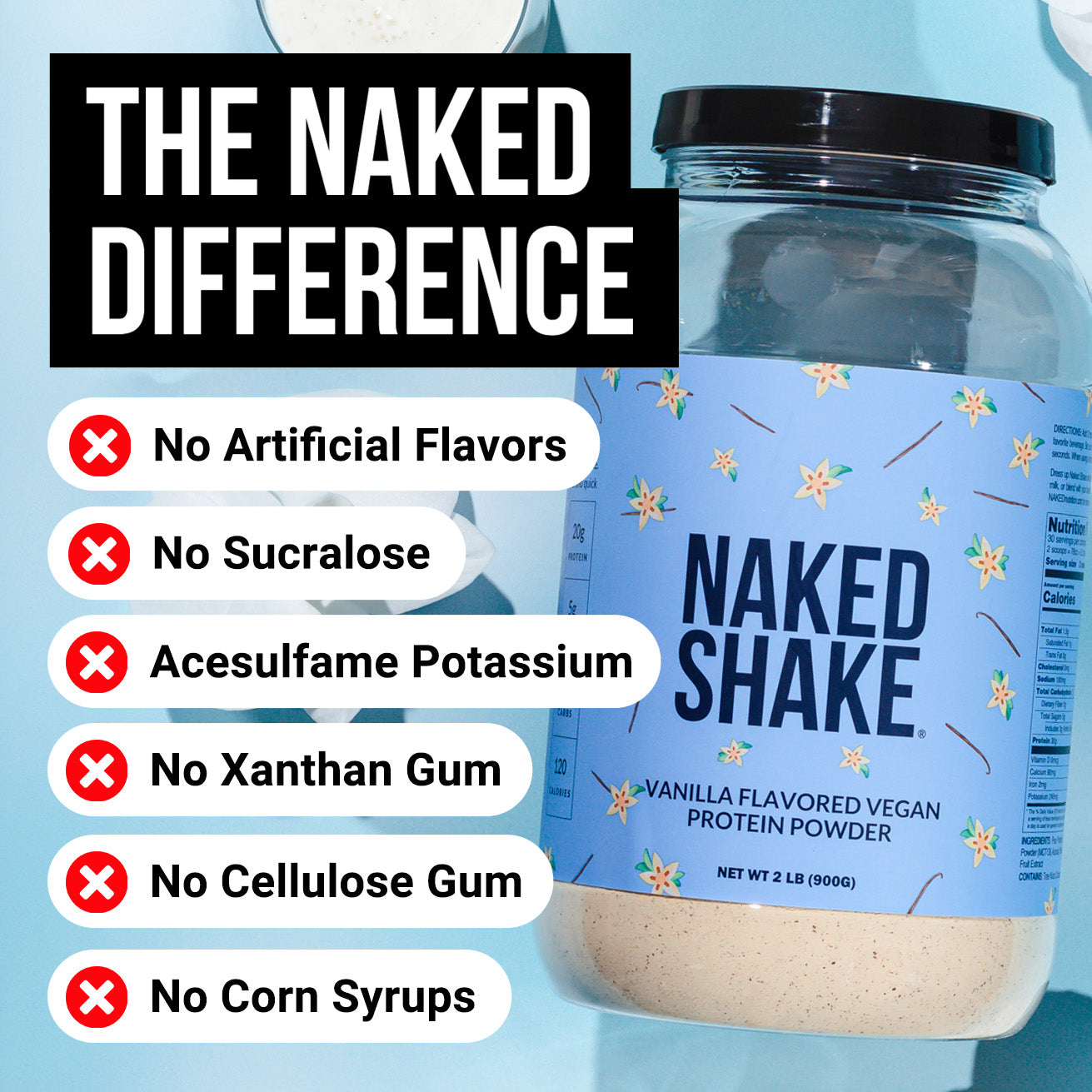 Vanilla Protein Shake - Vanilla, Minimal Ingredient Health Support