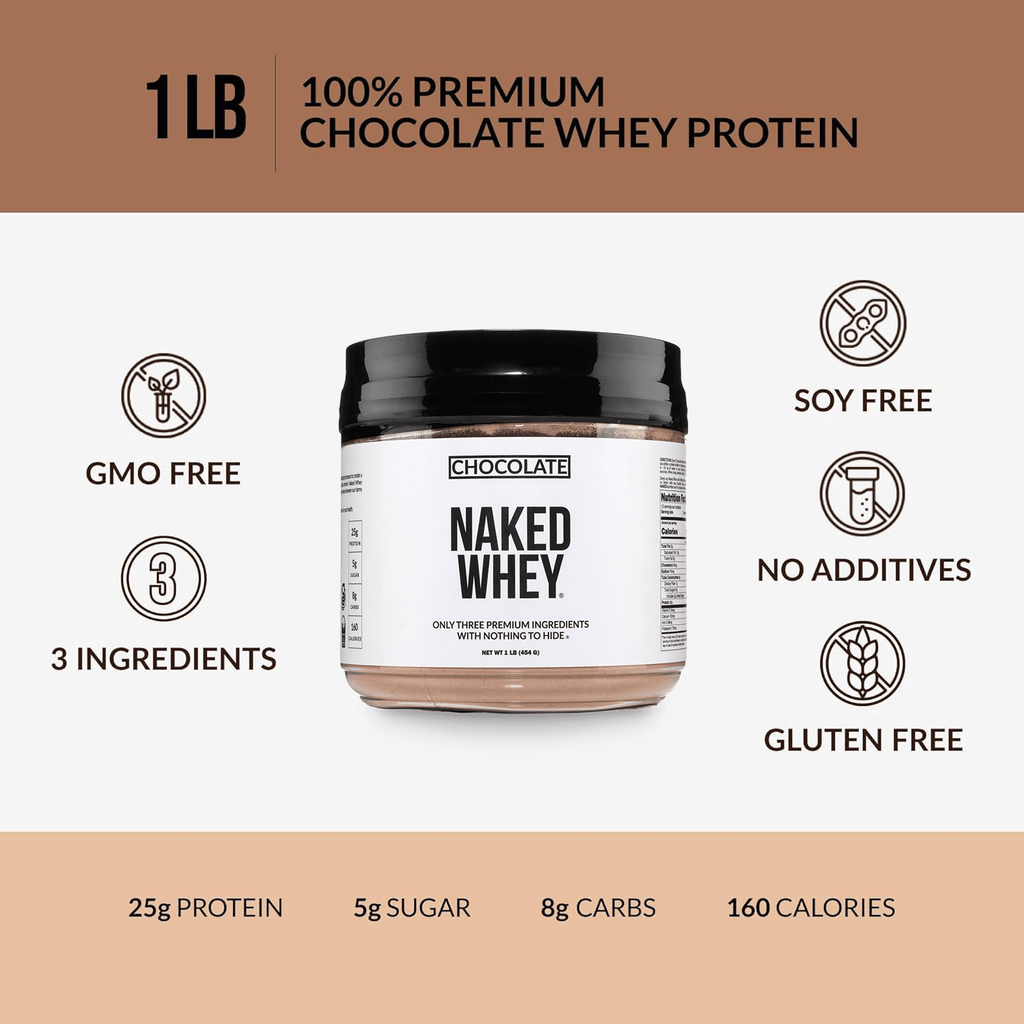 Chocolate Whey Protein Powder 1lb - Chocolate, Pure Protein For Everyday Use