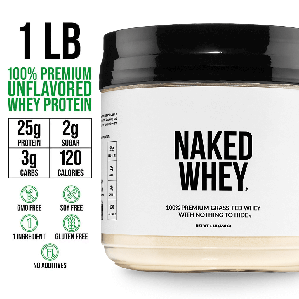 Grass Fed Whey Protein Powder - Unflavored, Pure Protein For Everyday Use