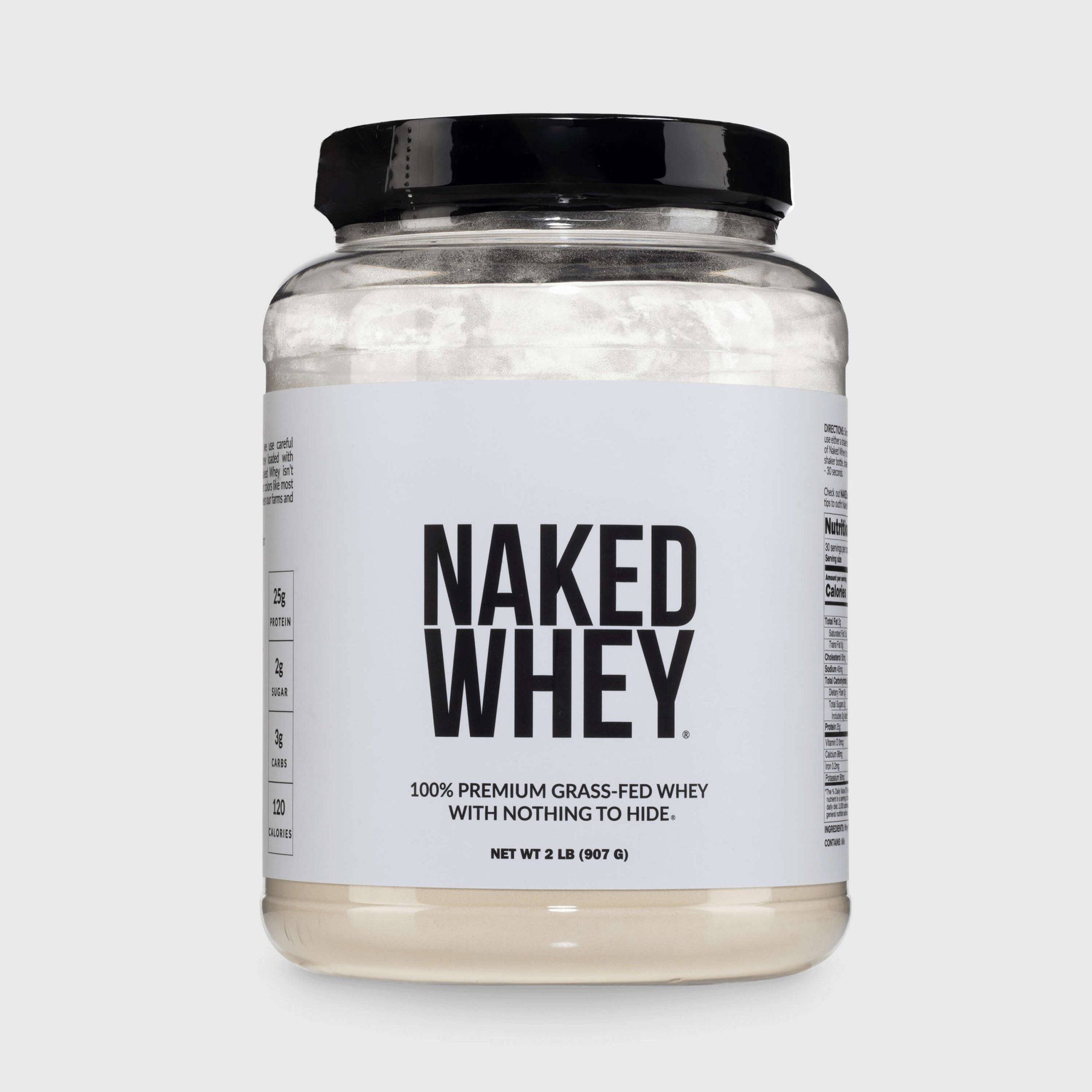 Grass Fed Whey Protein Powder - Unflavored, Pure Protein For Everyday Use