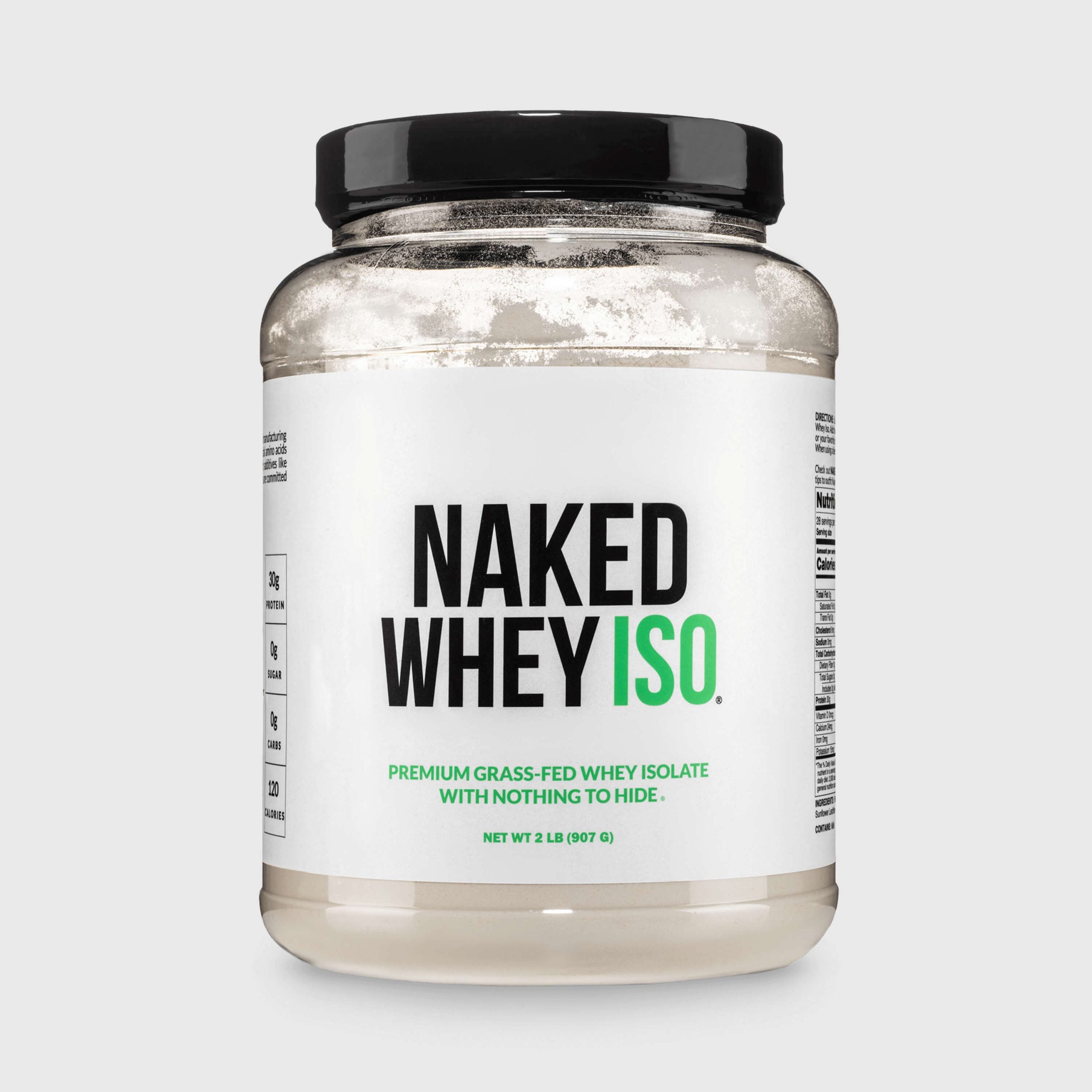 Grass Fed Whey Isolate Protein Powder - Unflavored, Pure Protein For Everyday Use