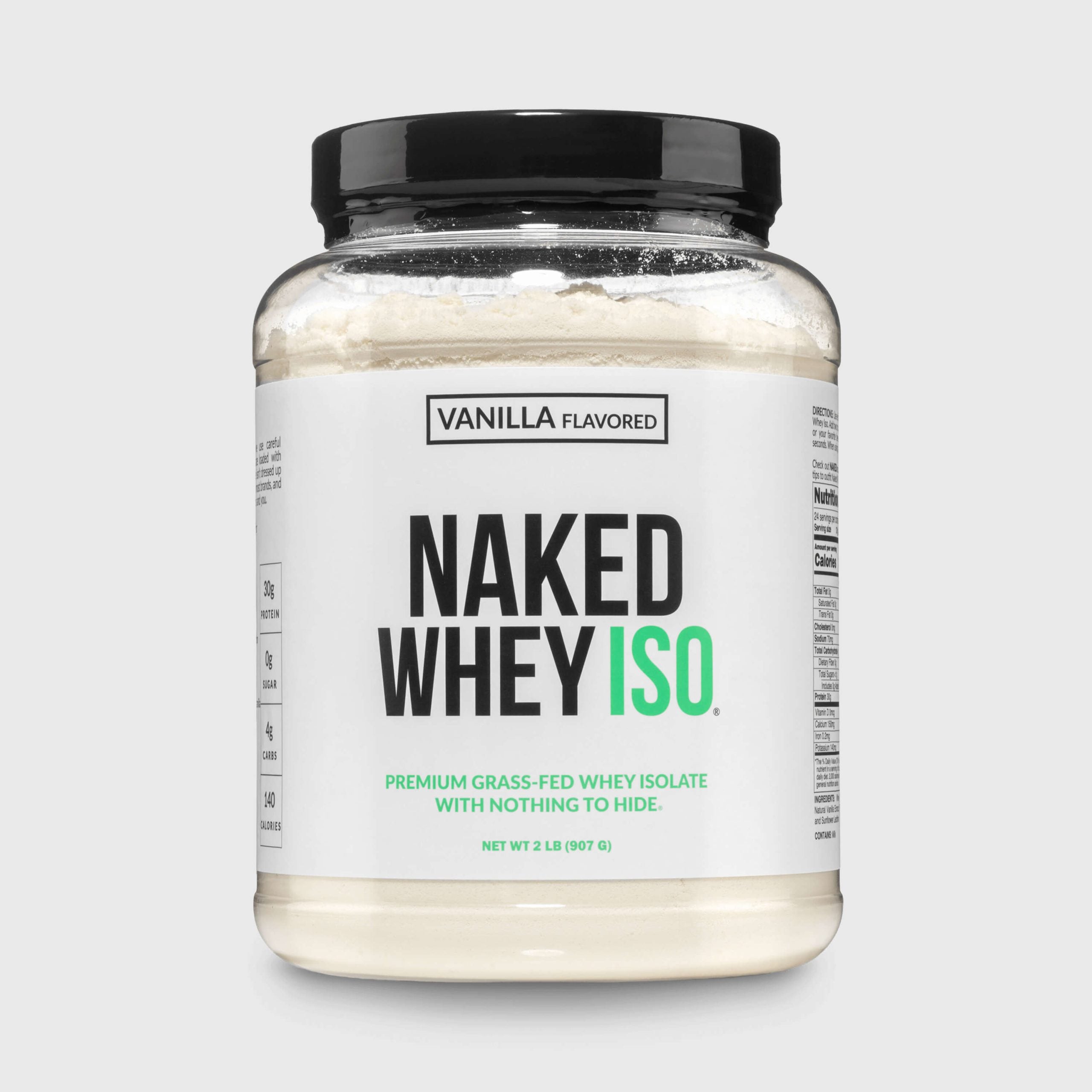 Vanilla Grass-Fed Whey Isolate Protein Powder - Vanilla, Pure Protein For Everyday Use