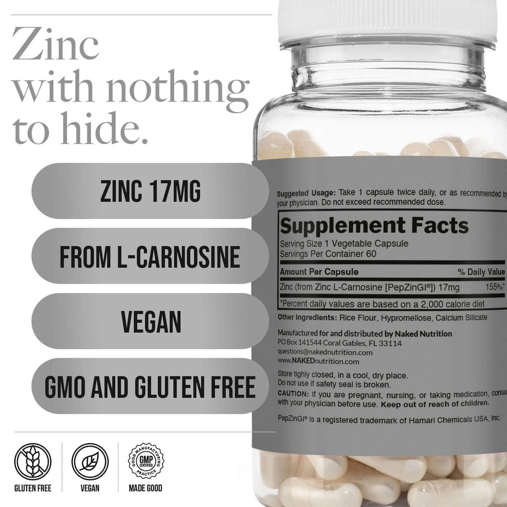 Daily Zinc Supplement - Zinc, Minimal Ingredient Health Support
