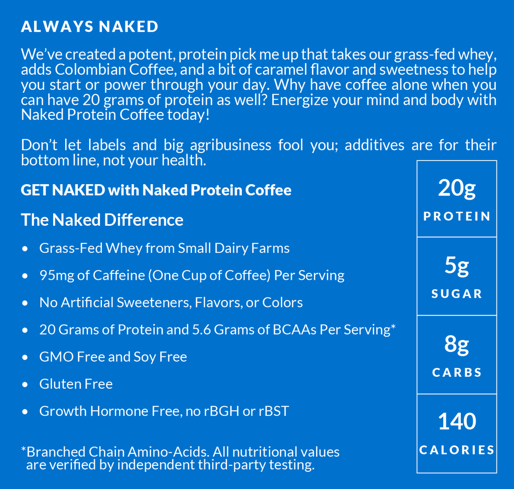 Caramel Latte Protein Iced Coffee - Caramel Latte, Minimal Ingredient Health Support