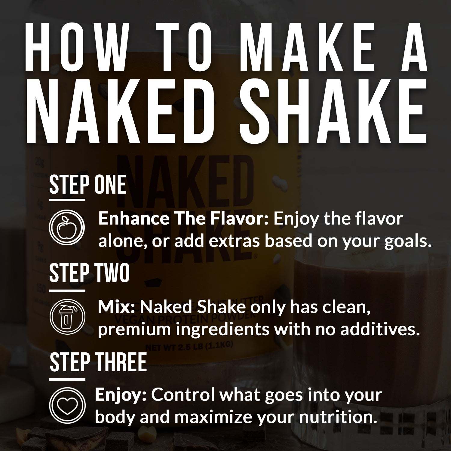 Chocolate PB Protein Shake - Chocolate Peanut Butter, Minimal Ingredient Health Support