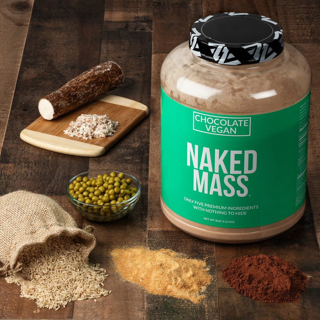 Chocolate Vegan Mass Gainer Supplement - Chocolate (Vegan) 12LB, Daily Calorie Boost Blend