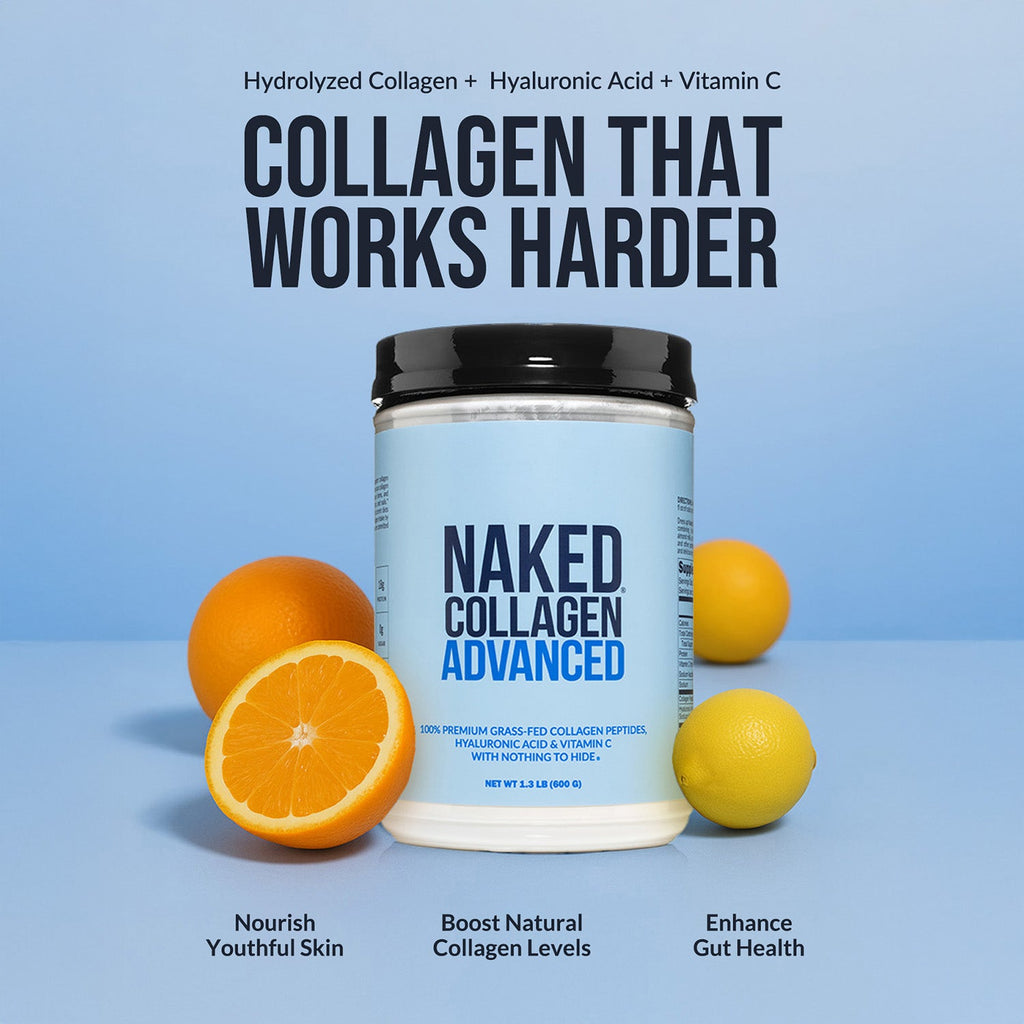 Vanilla Collagen Peptides with Hyaluronic Acid - Vanilla Advanced Collagen Peptides, Clean Collagen Peptide Support