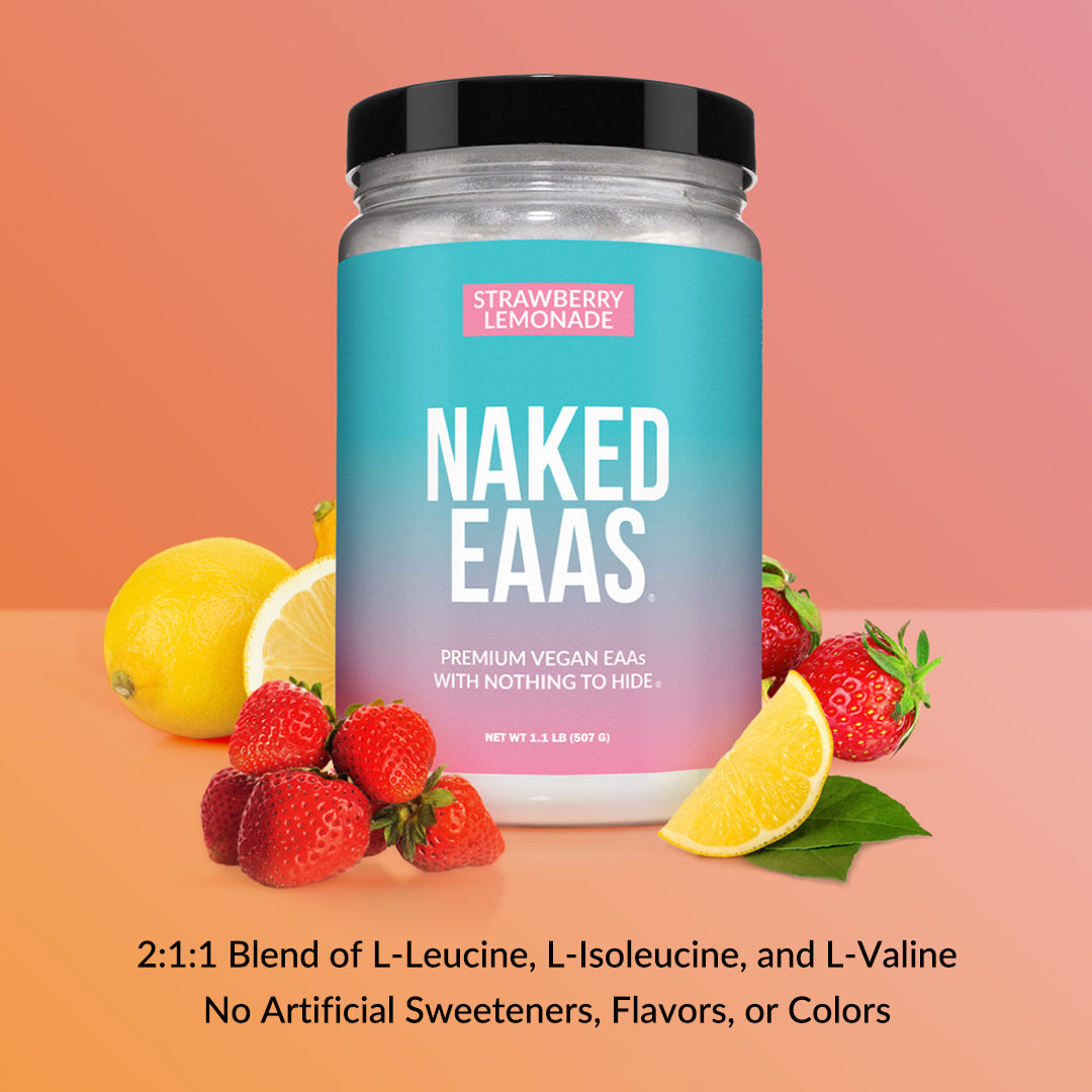 Strawberry Lemonade Essential Amino Acids Supplement - Strawberry EAA, Daily Amino Support Blend