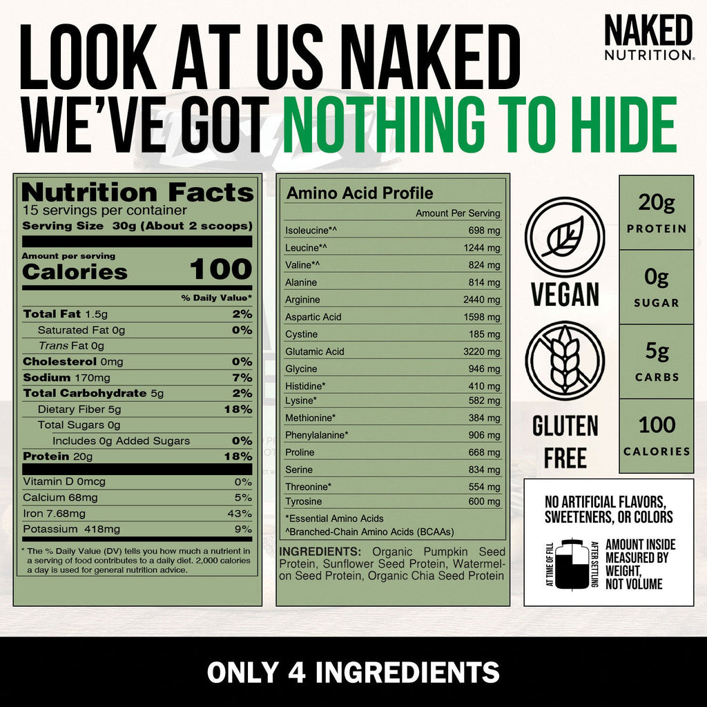Seed Protein Powder, Smooth Plant Protein For Shakes