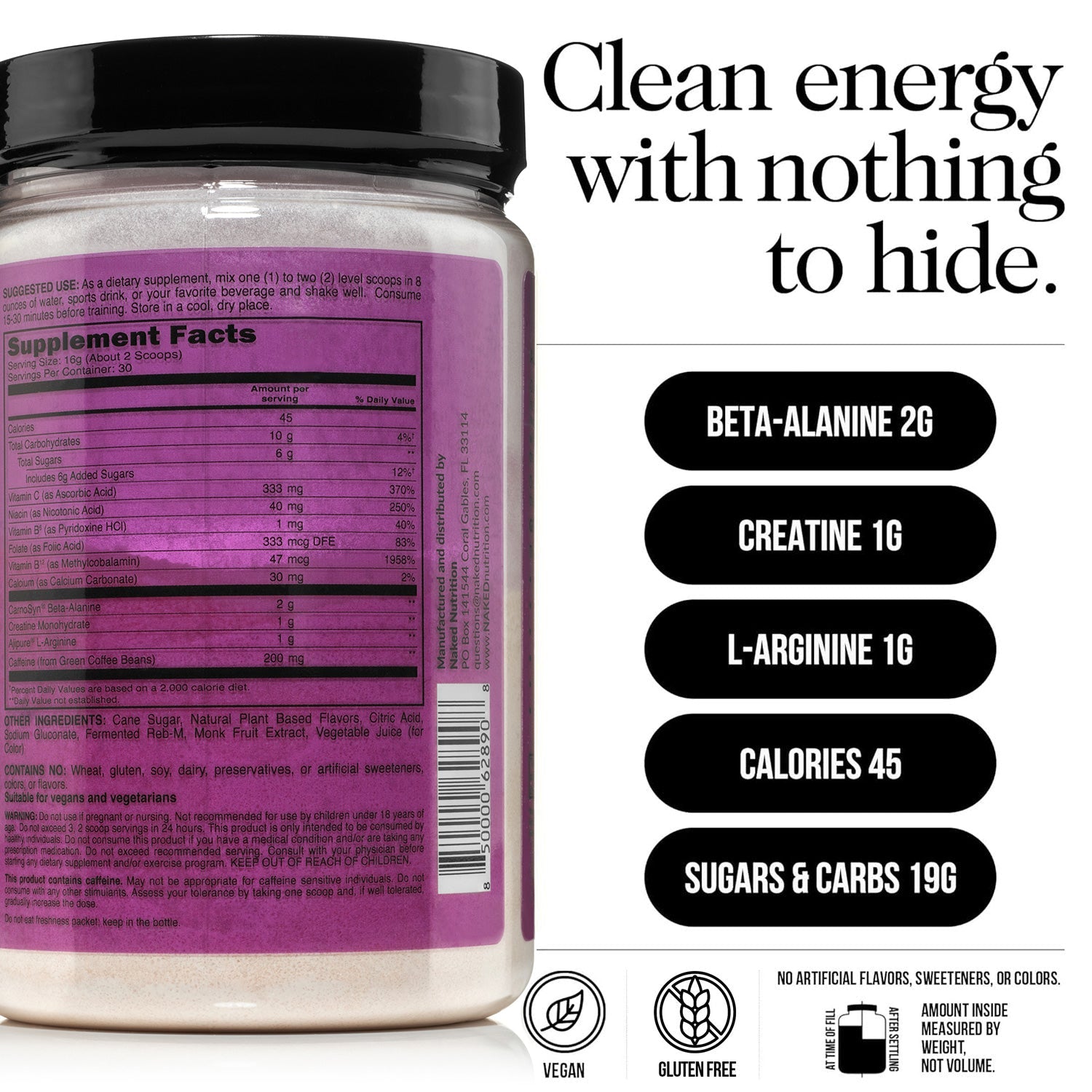 Fruit Punch Pre Workout Supplement - Fruit Punch, Active Performance Support Blend