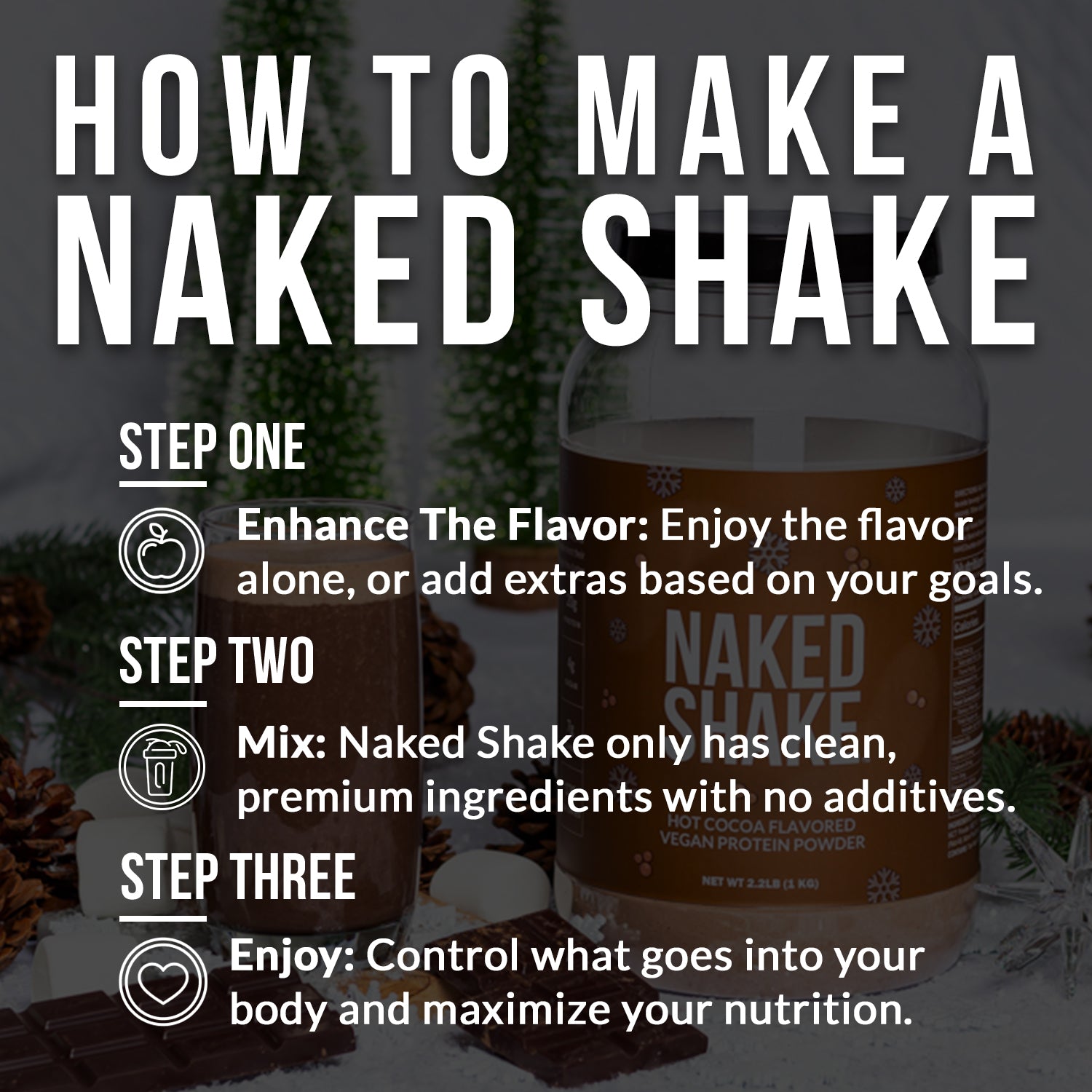 Hot Cocoa Protein Shake - Hot Cocoa, Minimal Ingredient Health Support