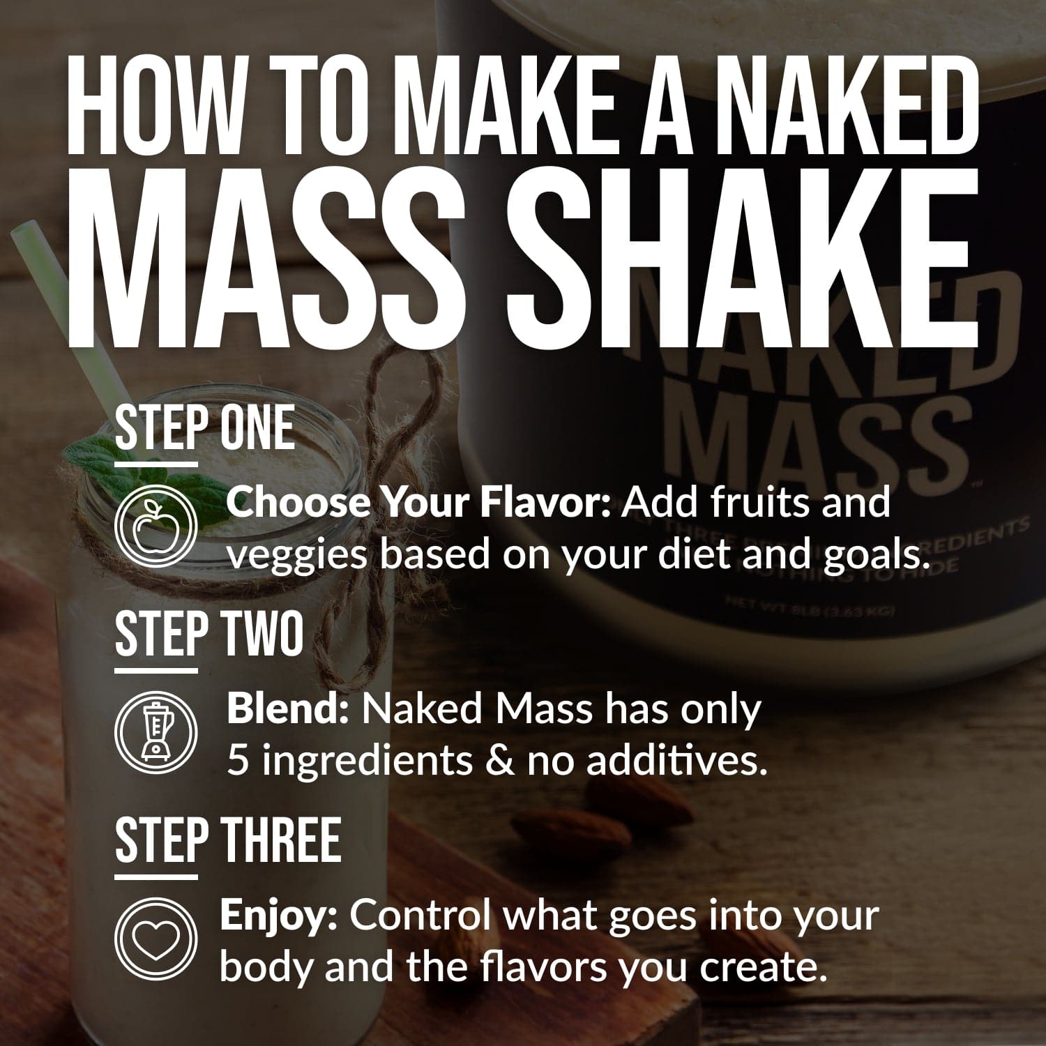 Vanilla Mass Gainer Protein Supplement - Vanilla, Daily Calorie Boost Blend