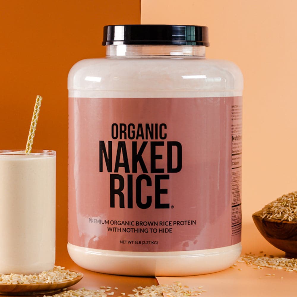 Organic Brown Rice Protein Powder - 5LB Unflavored, Smooth Plant Protein For Shakes