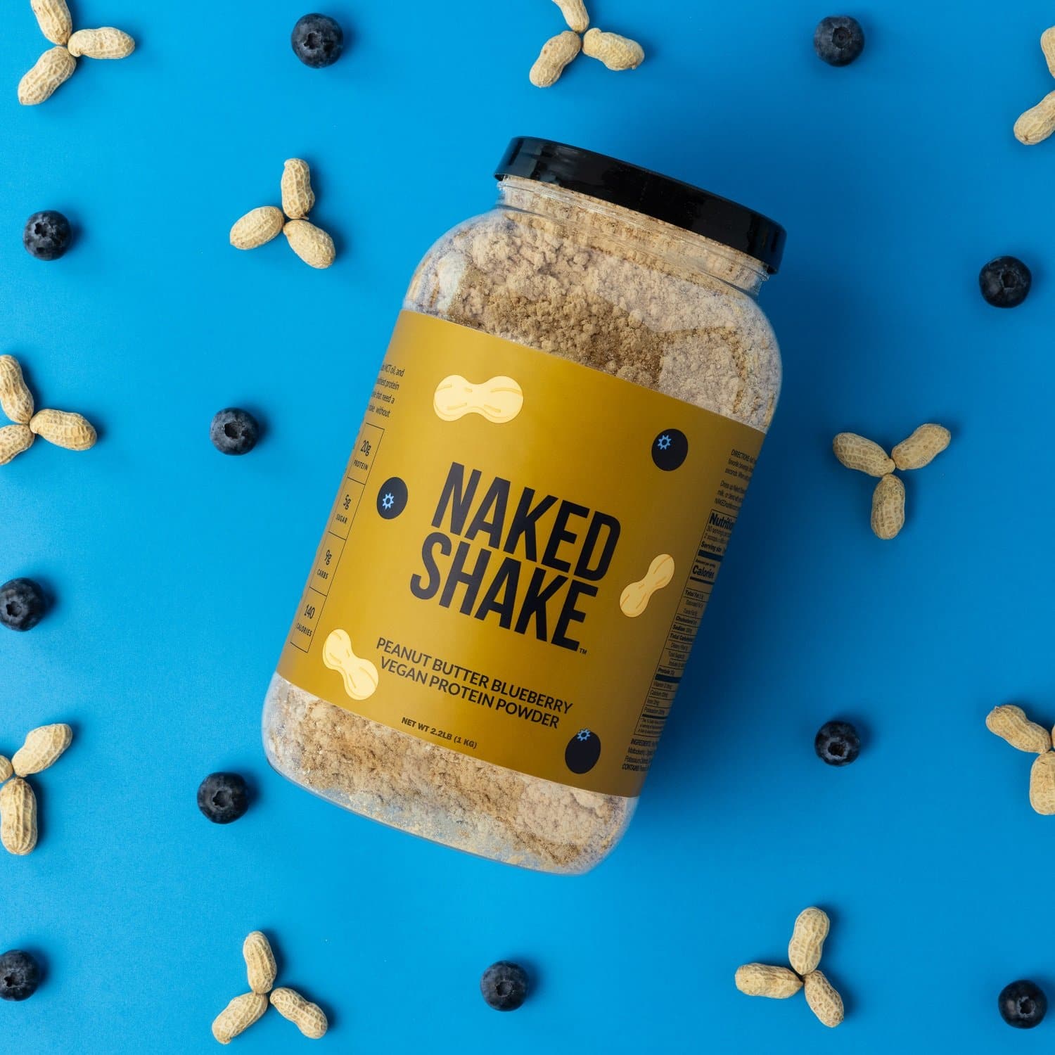 PB Blueberry Vegan Protein - PB Blueberry, Minimal Ingredient Health Support