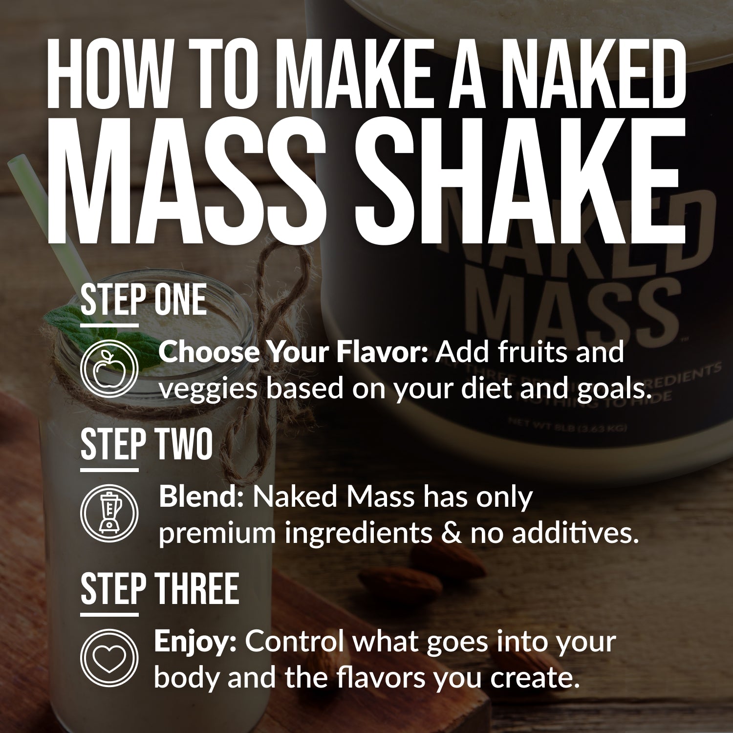 Strawberry Mass Gainer Protein Supplement - Strawberry, Daily Calorie Boost Blend