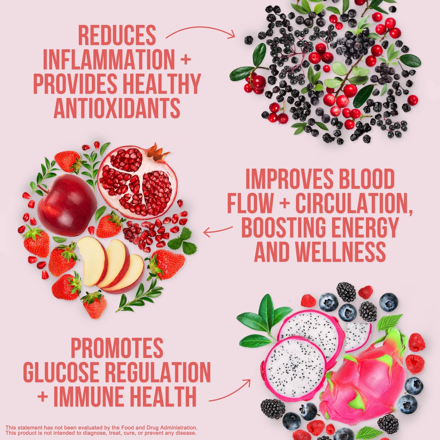 Super Reds Fruit Powder, Easy Mixing Nutrition Support