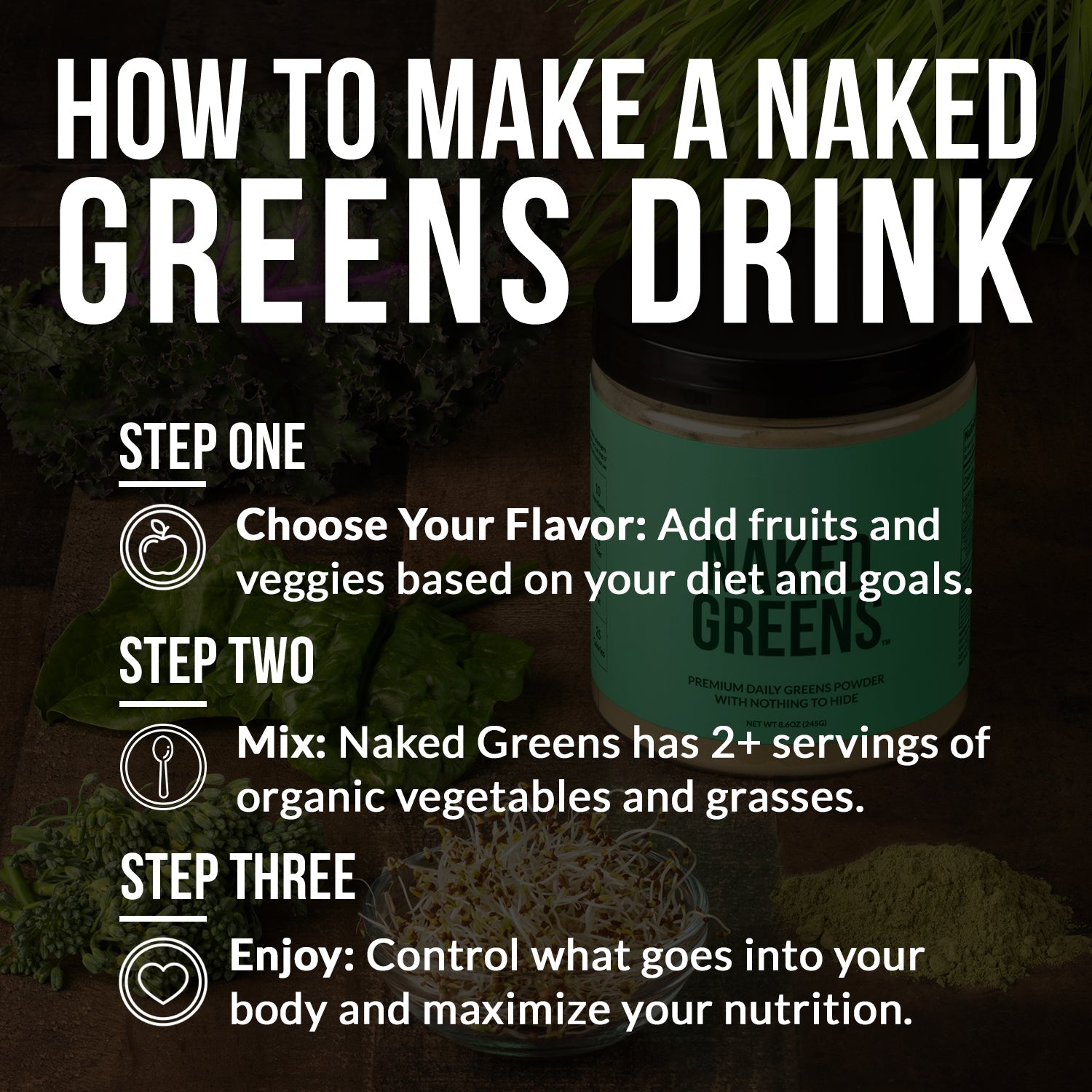 Green Superfood Powder, Easy Mixing Nutrition Support