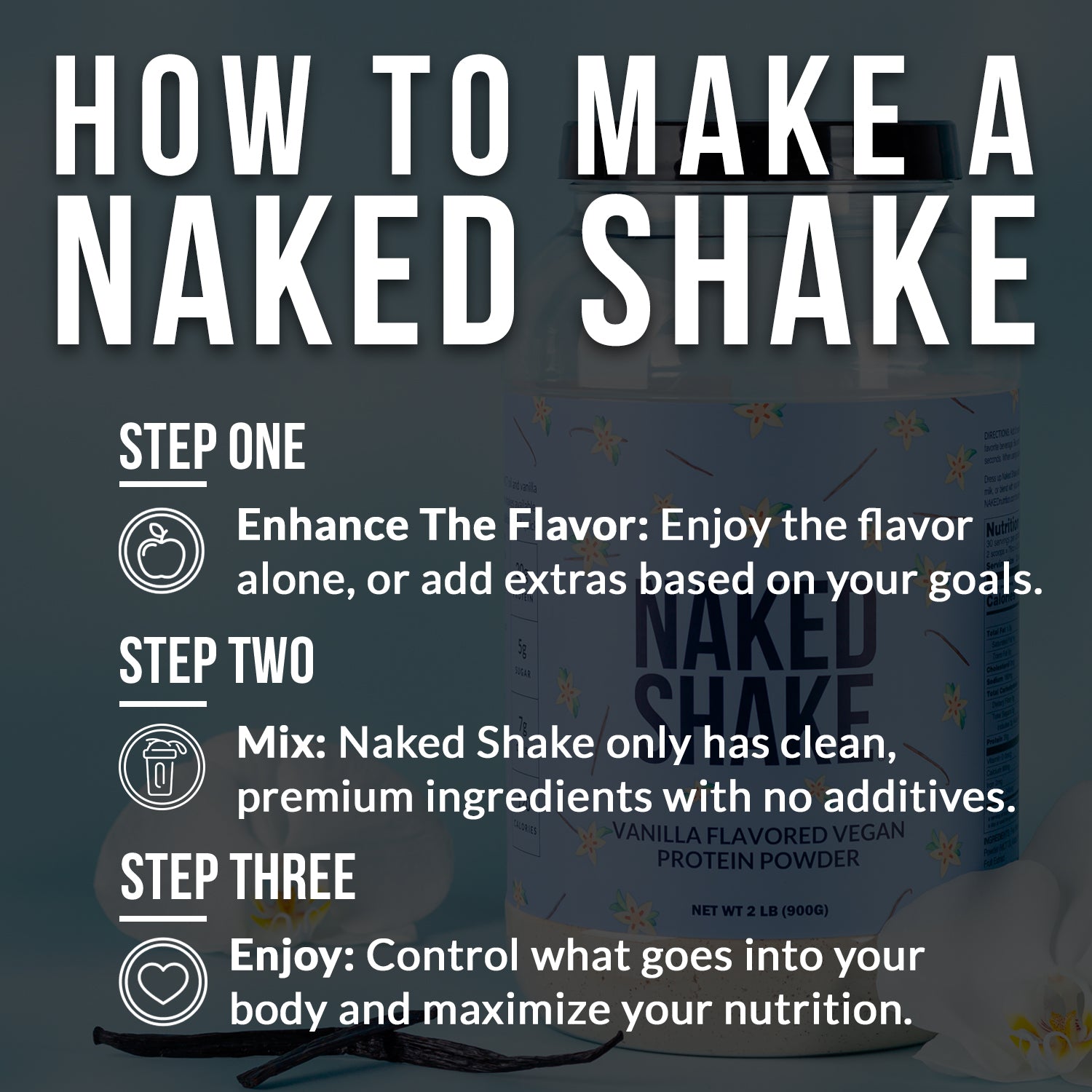 Vanilla Protein Shake - Vanilla, Minimal Ingredient Health Support