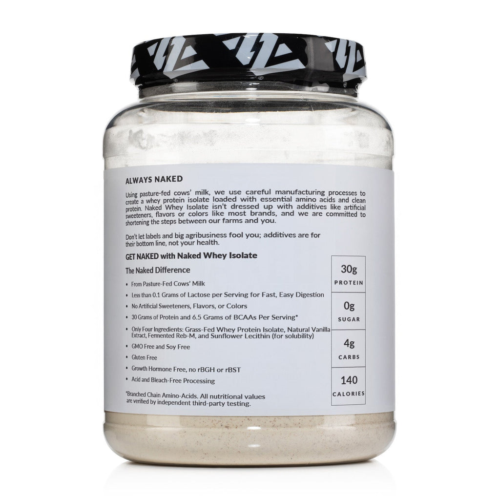 Vanilla Grass-Fed Whey Isolate Protein Powder - Vanilla, Pure Protein For Everyday Use