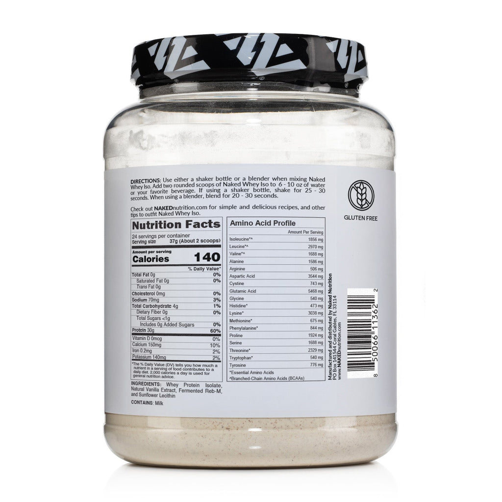 Vanilla Grass-Fed Whey Isolate Protein Powder - Vanilla, Pure Protein For Everyday Use