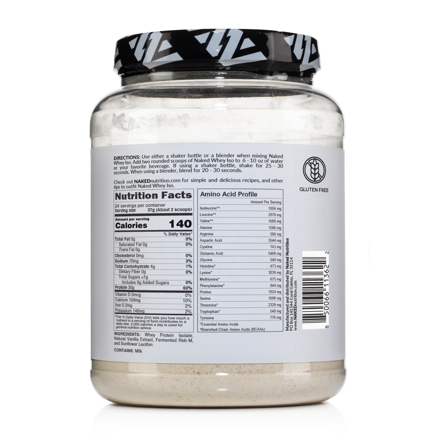 Vanilla Grass-Fed Whey Isolate Protein Powder - Vanilla, Pure Protein For Everyday Use