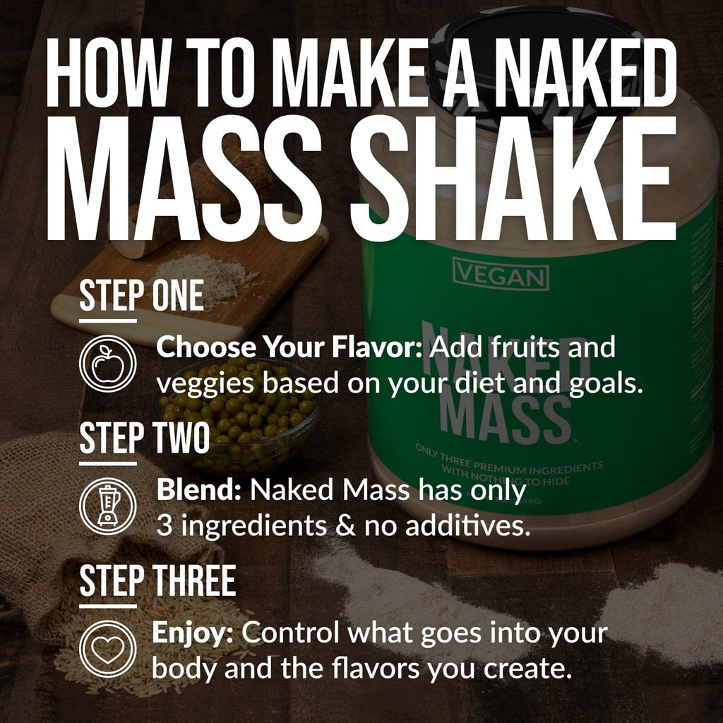 Vegan Mass Gainer Supplement - Unflavored (Vegan) 12LB, Daily Calorie Boost Blend