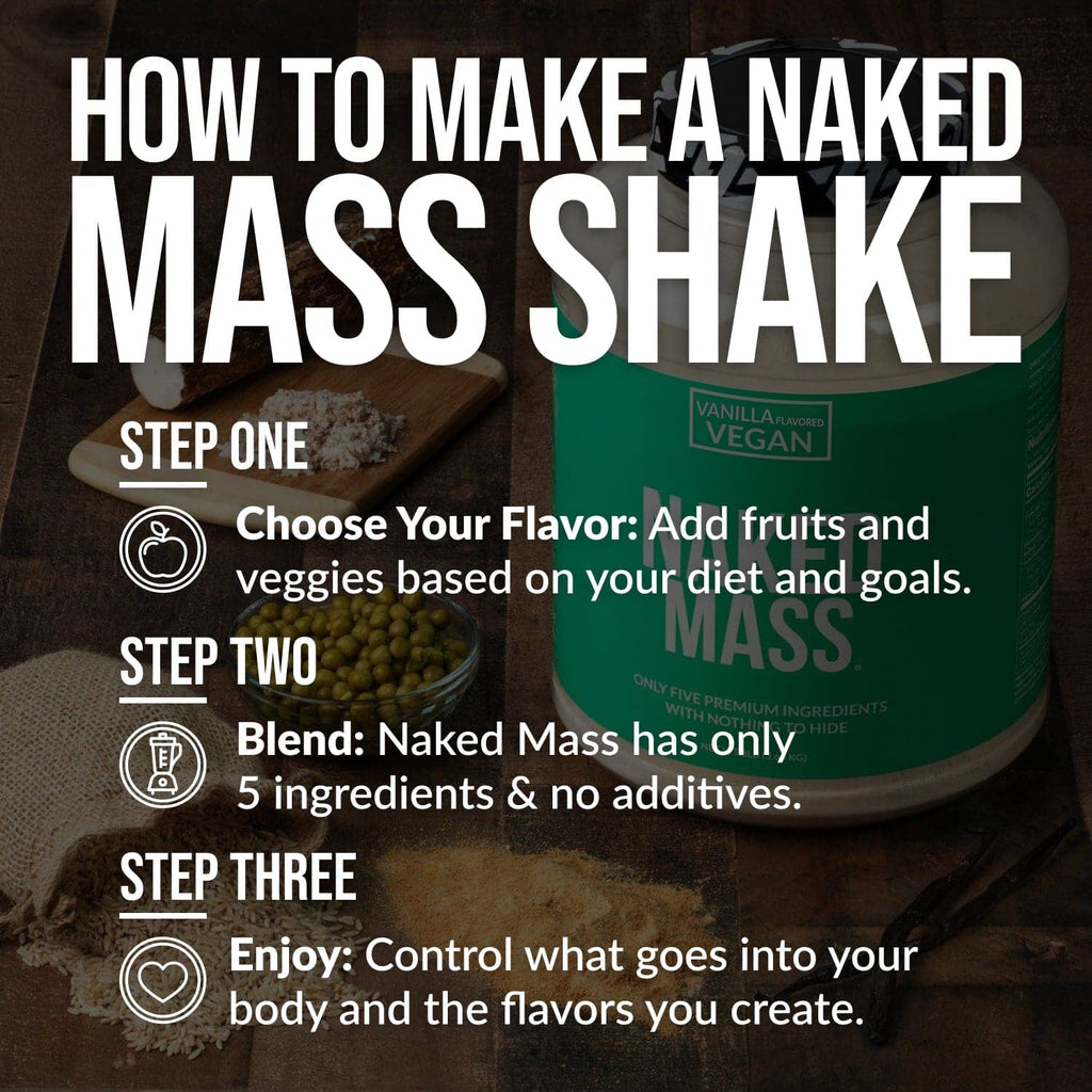 Vanilla Vegan Mass Gainer Supplement - Vanilla (Vegan), Daily Calorie Boost Blend